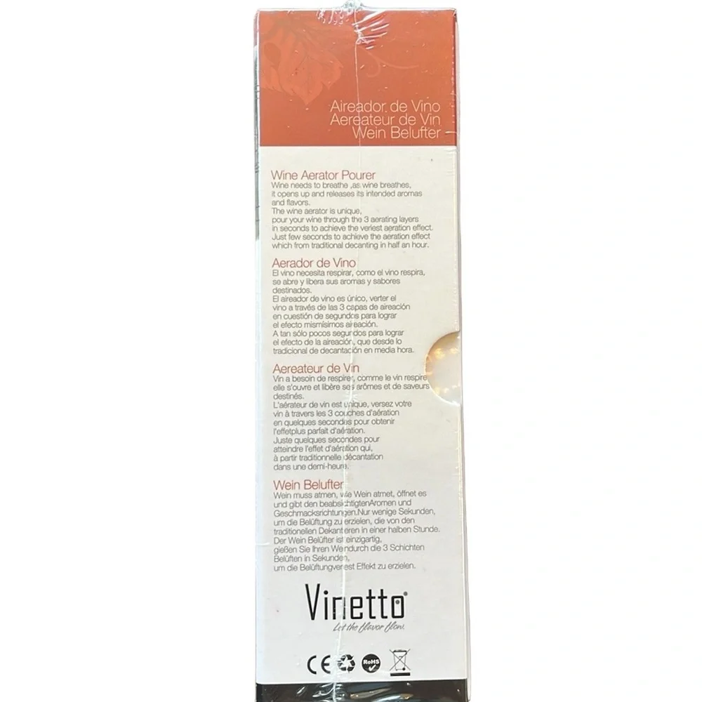 NEW Vinetto Wine Aerator Pourer